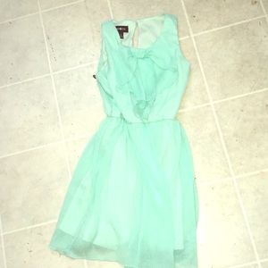 Formal teal blue dress